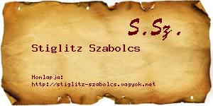 Stiglitz Szabolcs névjegykártya